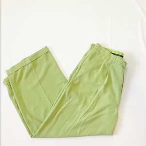 Twist platinum neon green dress pants size 38/30